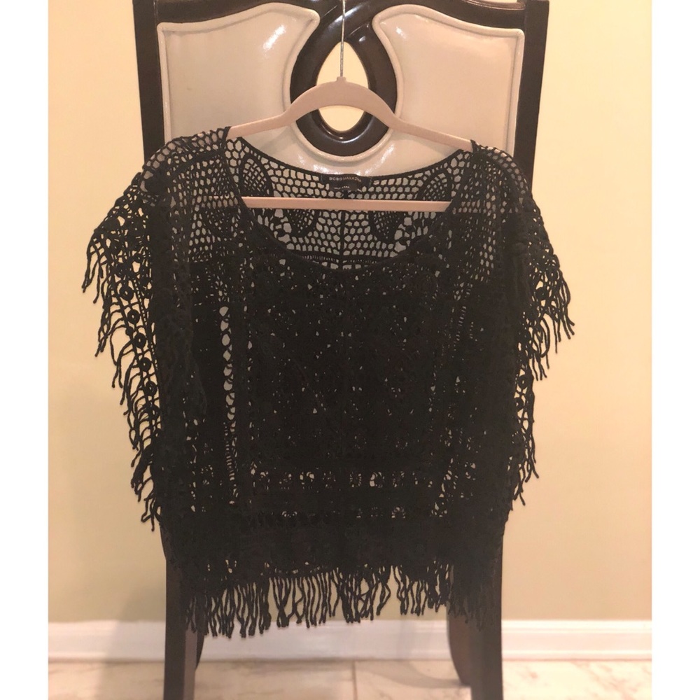 Knitted throw over top - Picture 1 of 3